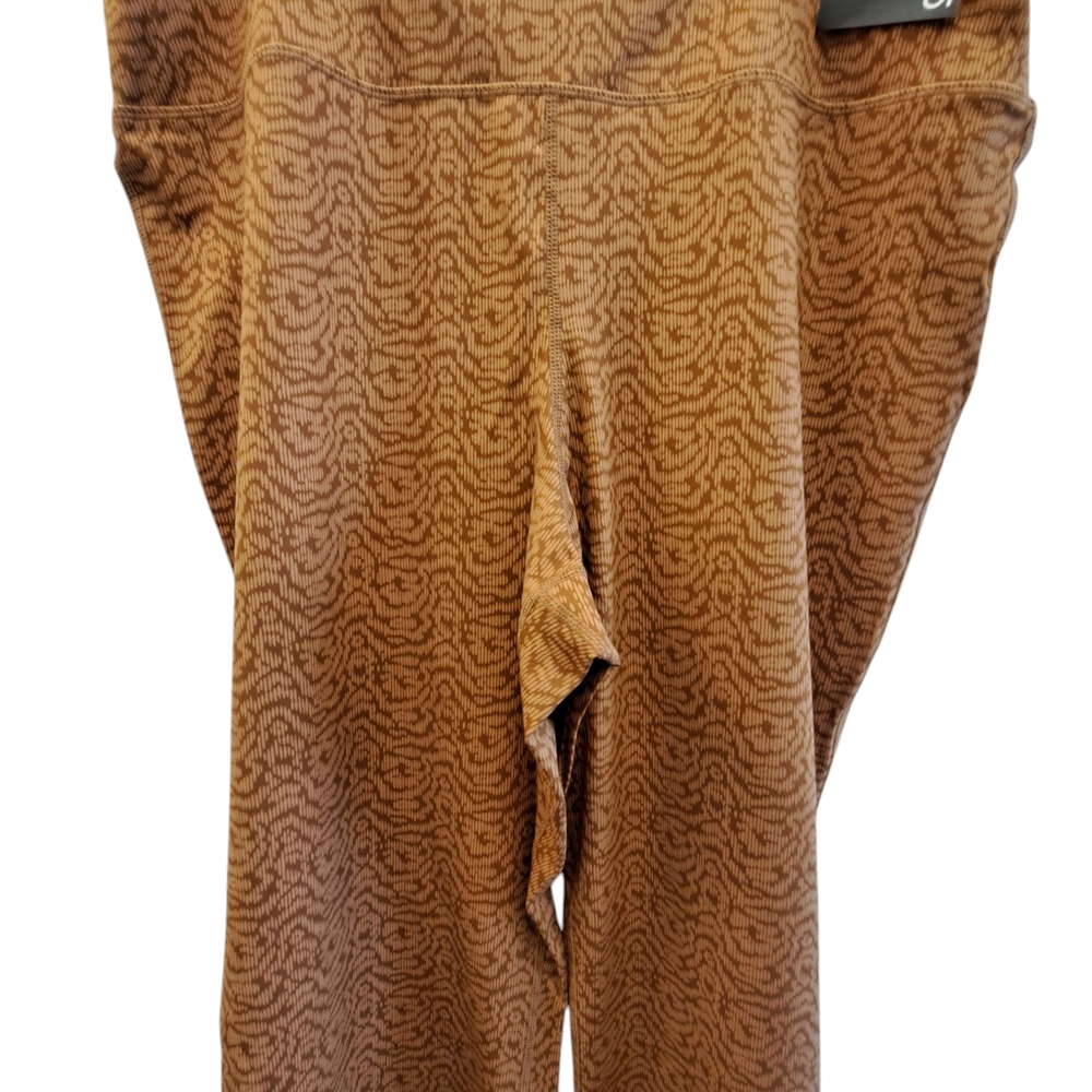 Gap Brown Patterned Women's Pants Sky High Rise N… - image 7